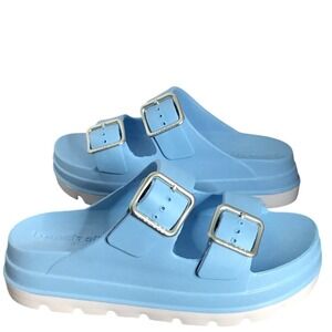Beach Slides Sandal Simply B Women's Size 8 The Ultimate Pool Slide Sky Blue NEW